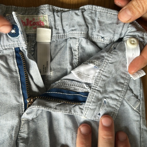 Striped blue and white pants - Picture 4 of 6